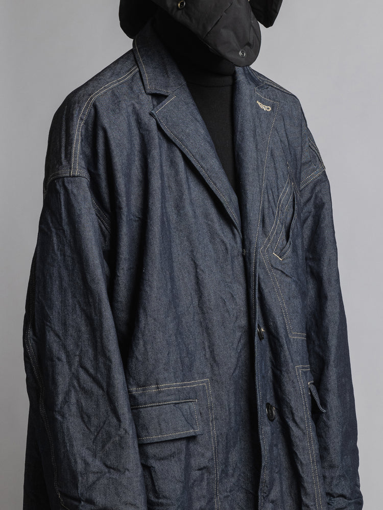 
                  
                    12OZ.STRONG TWISTED DENIM COAT
                  
                