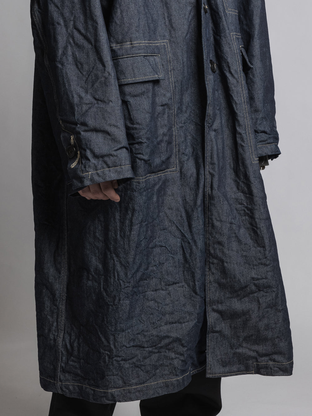 
                  
                    12OZ.STRONG TWISTED DENIM COAT
                  
                