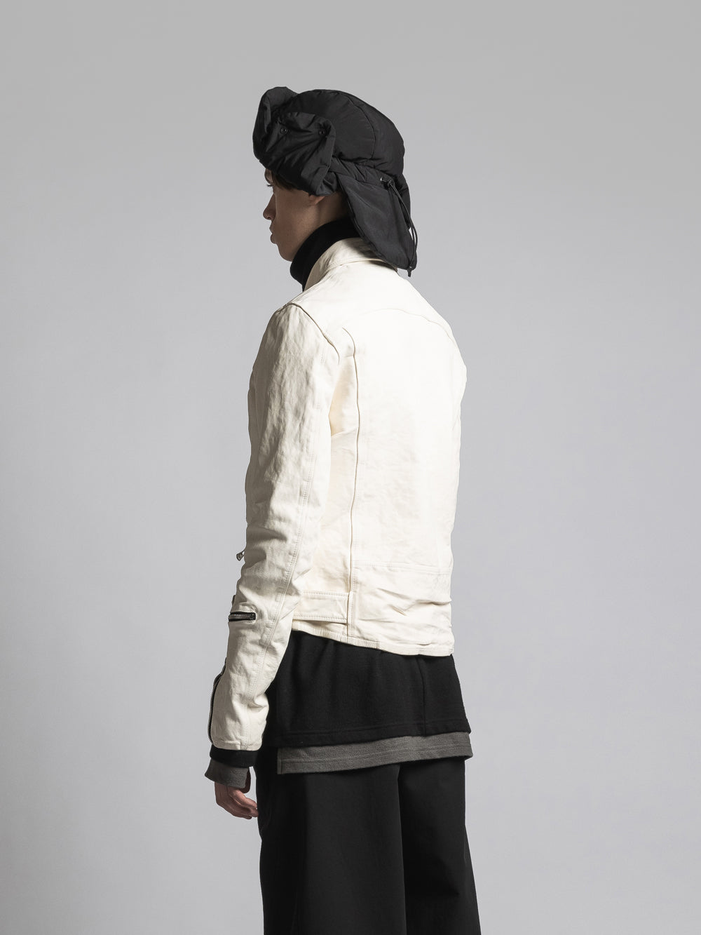 TVA THE VIRIDI-ANNE x BACKLASH COLLABORATION LEATHER BIKER JACKET