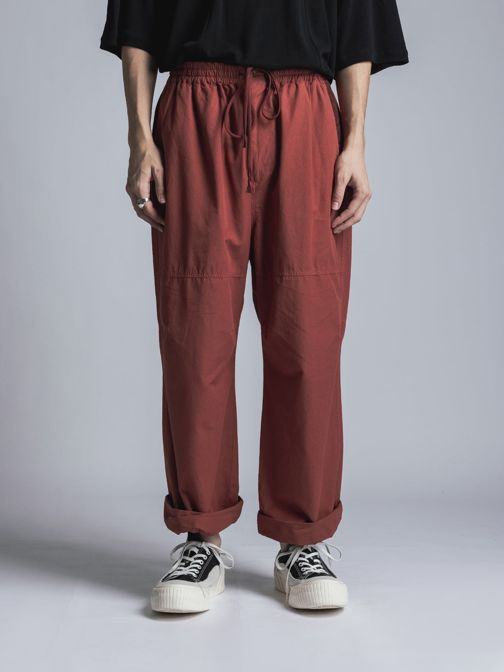 
                  
                    GARMENT DYE WIDE TROUSERS
                  
                
