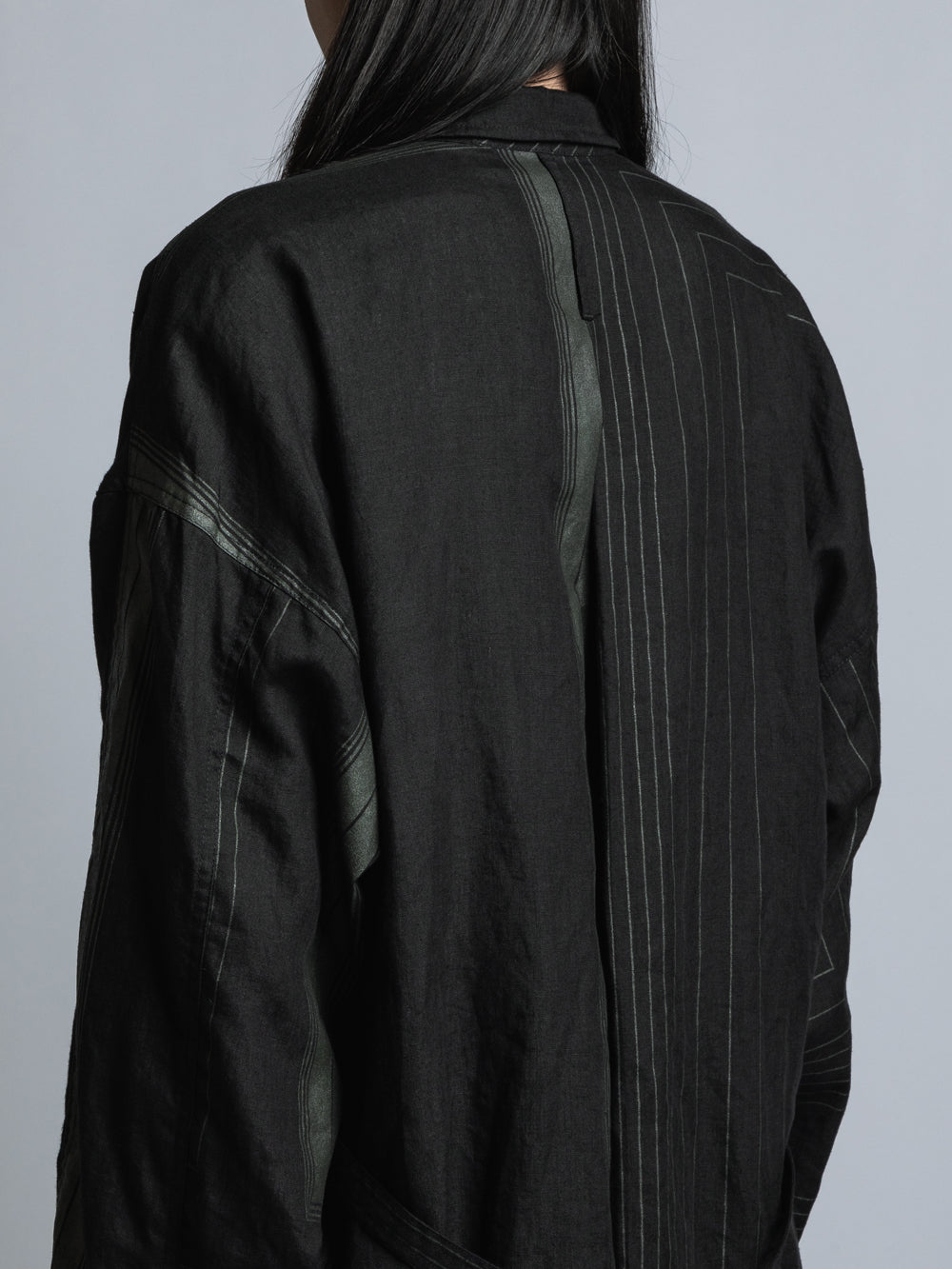 
                  
                    PRINTED LINEN COAT
                  
                