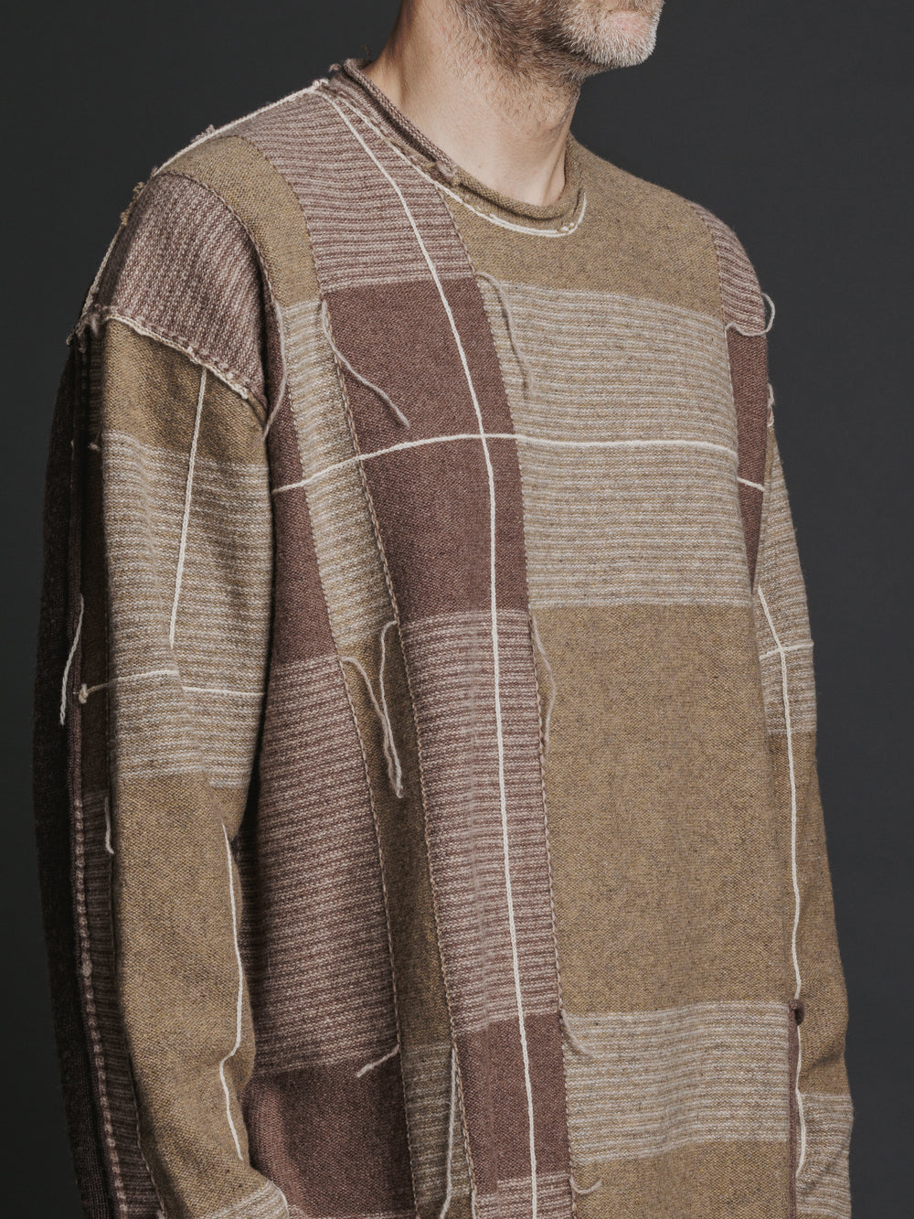 
                  
                    COMBINATION CHECK KNIT
                  
                