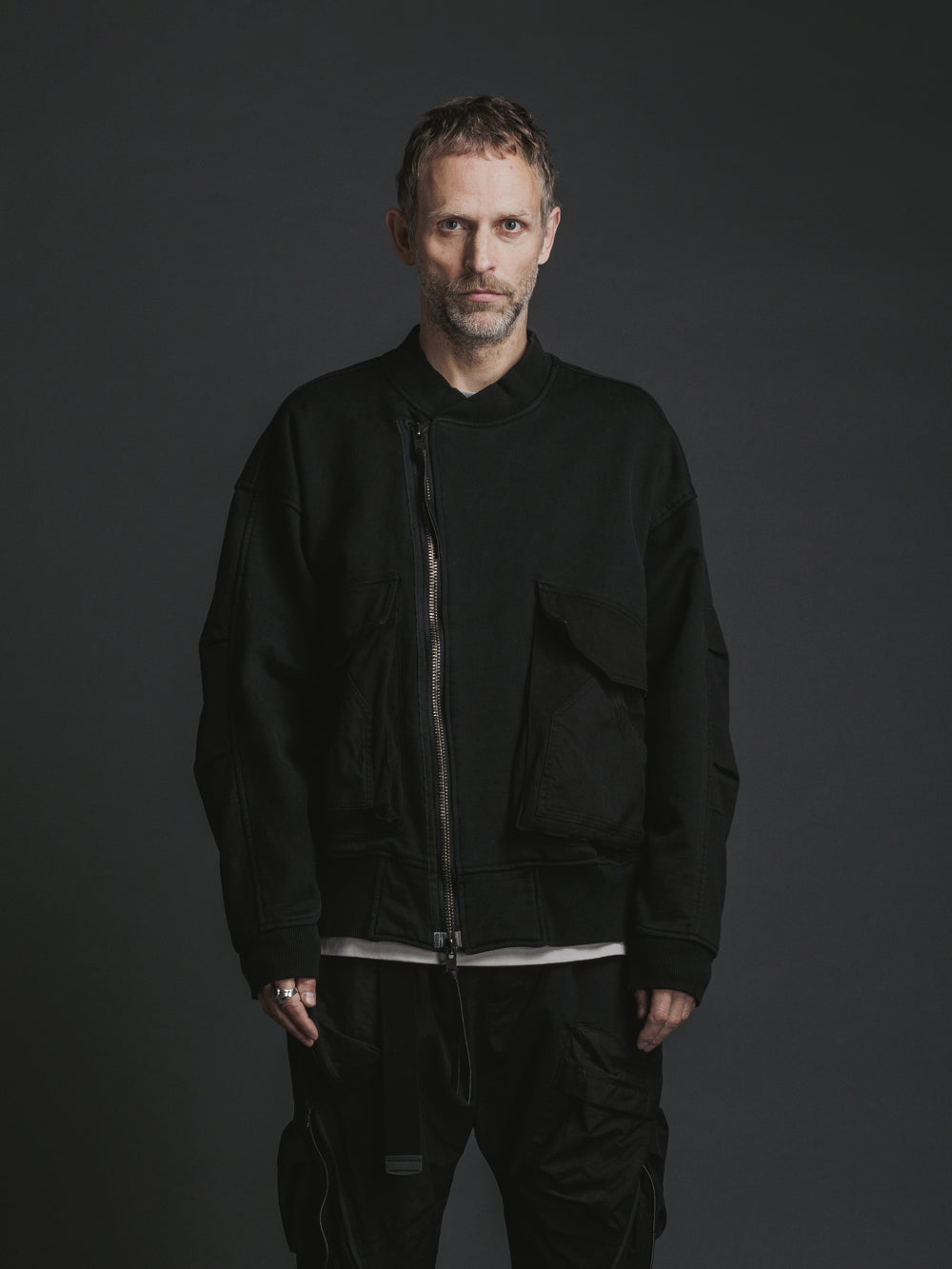 
                  
                    OVER DYE SWEAT ZIP BLOUSON
                  
                