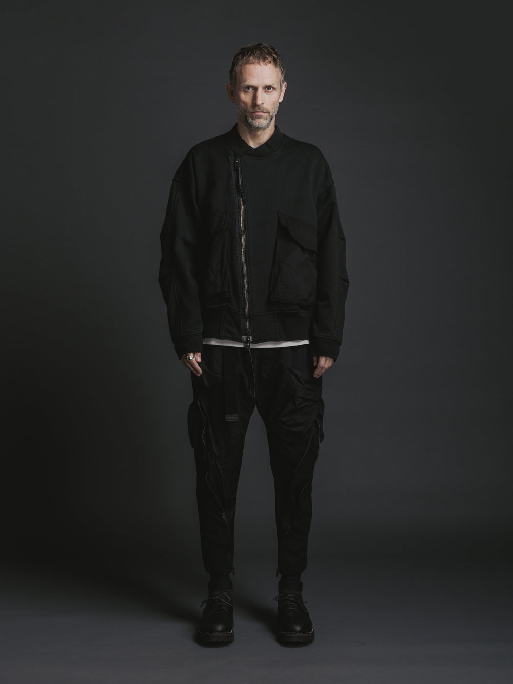 
                  
                    OVER DYE SWEAT ZIP BLOUSON
                  
                