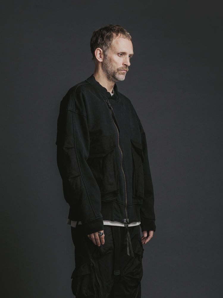
                  
                    OVER DYE SWEAT ZIP BLOUSON
                  
                