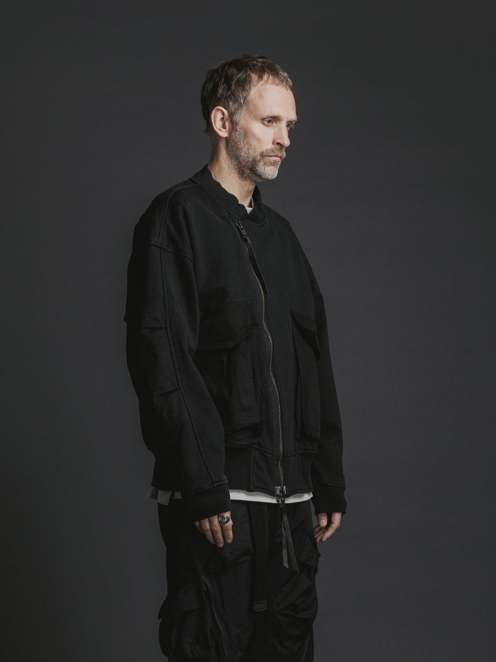 
                  
                    OVER DYE SWEAT ZIP BLOUSON
                  
                