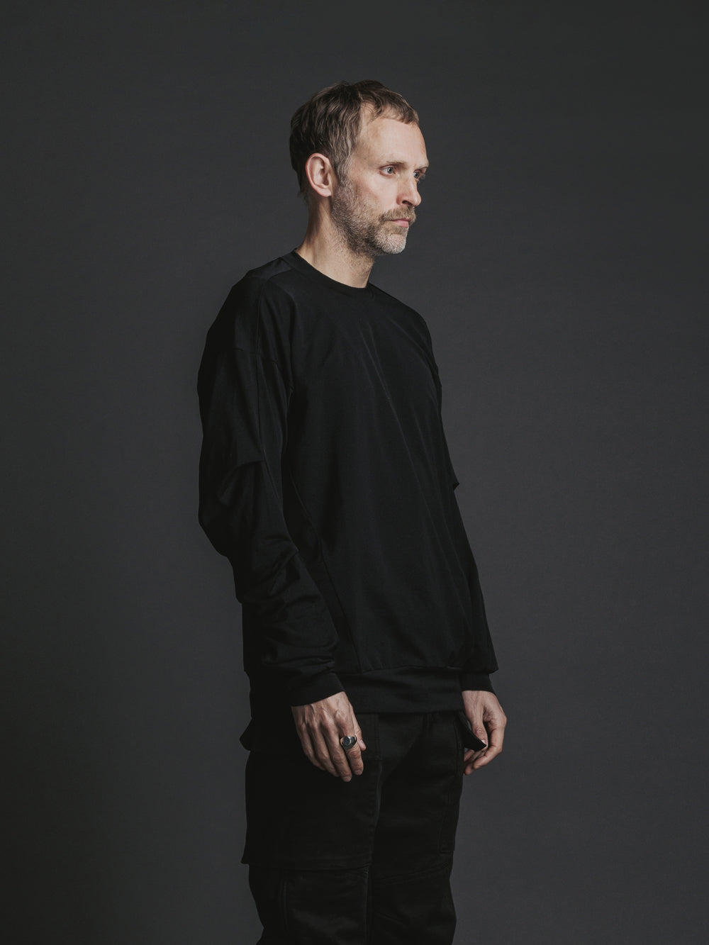
                  
                    STRETCH NYLON LOOSE LONG SLEEVE T-SHIRTS
                  
                